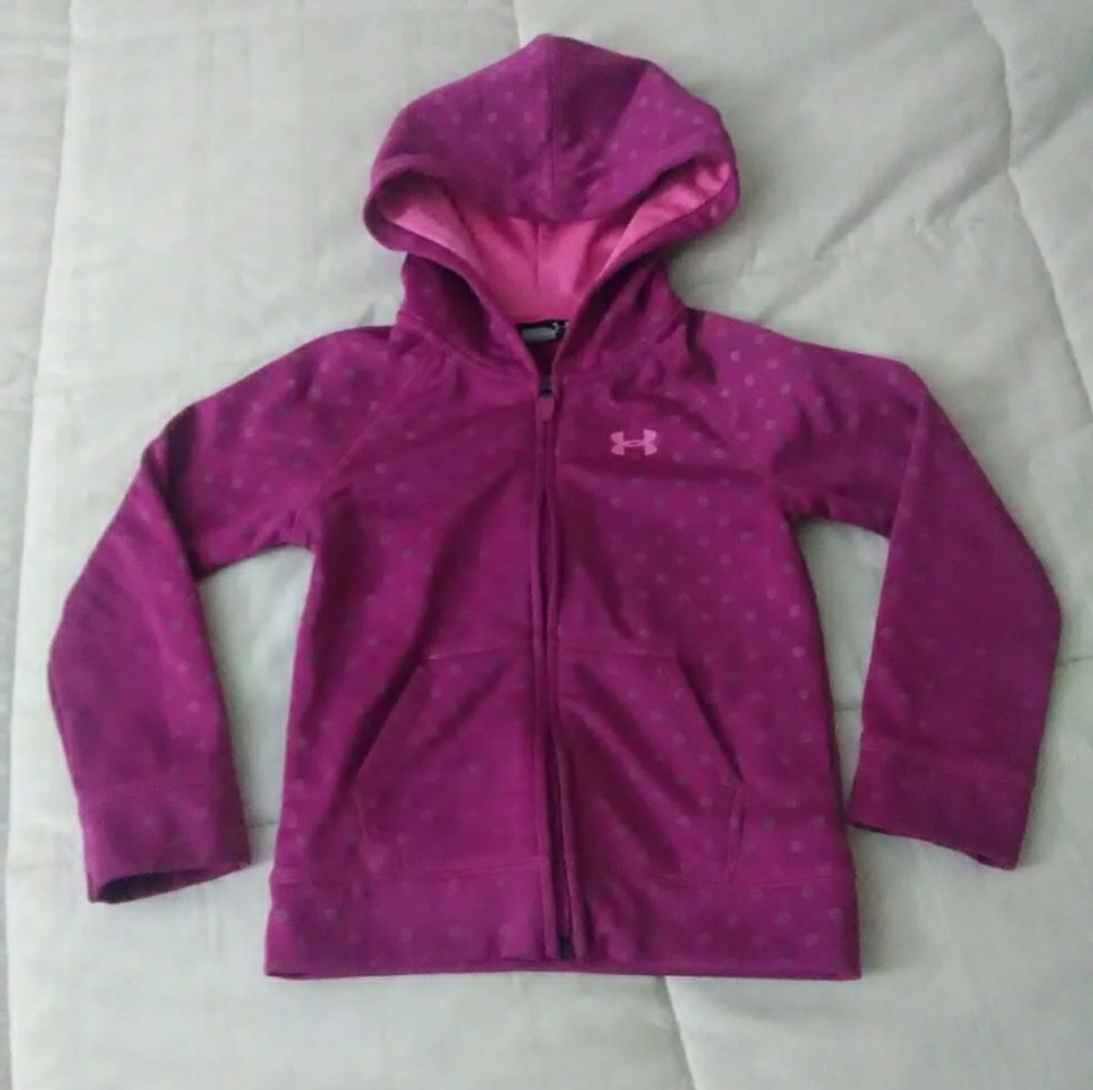 Under Armour xs (4) zip-up hooded sweatshirt